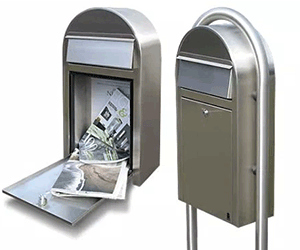 Logo Stainless Steel Mailbox